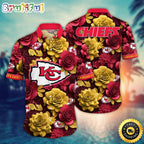 NFL Kansas City Chiefs Hawaii Shirt Flower Aloha Spirit Shirts