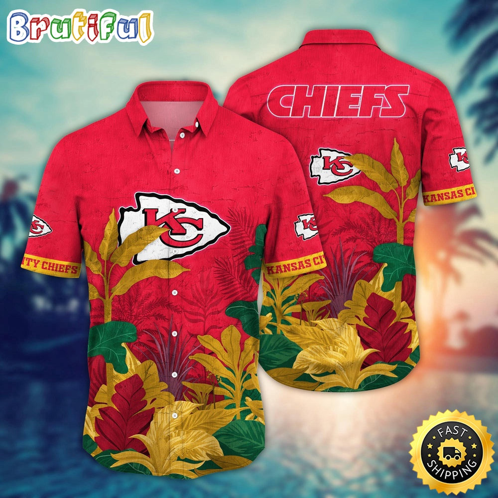 NFL Kansas City Chiefs Hawaii Shirt Flower Hawaiian Style Statements