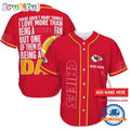 NFL Kansas City Chiefs I Love Being A Dad Father’s Day Baseball Jersey