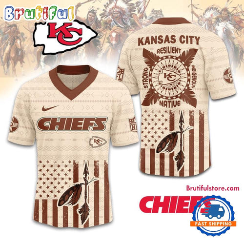 NFL Kansas City Chiefs Native American 2025 Football Jersey
