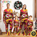 NFL Kansas City Chiefs Pajamas Flower Sports For Family Custom Name Pajamas