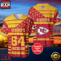 NFL Kansas City Chiefs Custom Name Number Name Number American Flag Baseball Jersey Shirt
