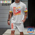 NFL Kansas City Chiefs Summer 3D Printed Combo T Shirt And Shorts