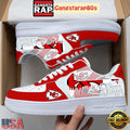 NFL Kansas City Chiefs Team Logo Unique Air Force 1 Shoes Running Sneakers