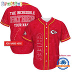 NFL Kansas City Chiefs The Increadible Father Baseball Jersey