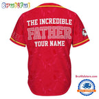 NFL Kansas City Chiefs The Increadible Father Baseball Jersey