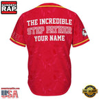 NFL Custom Name Kansas City Chiefs The Increadible Step Father’s Day New Design Baseball Jersey Shirt