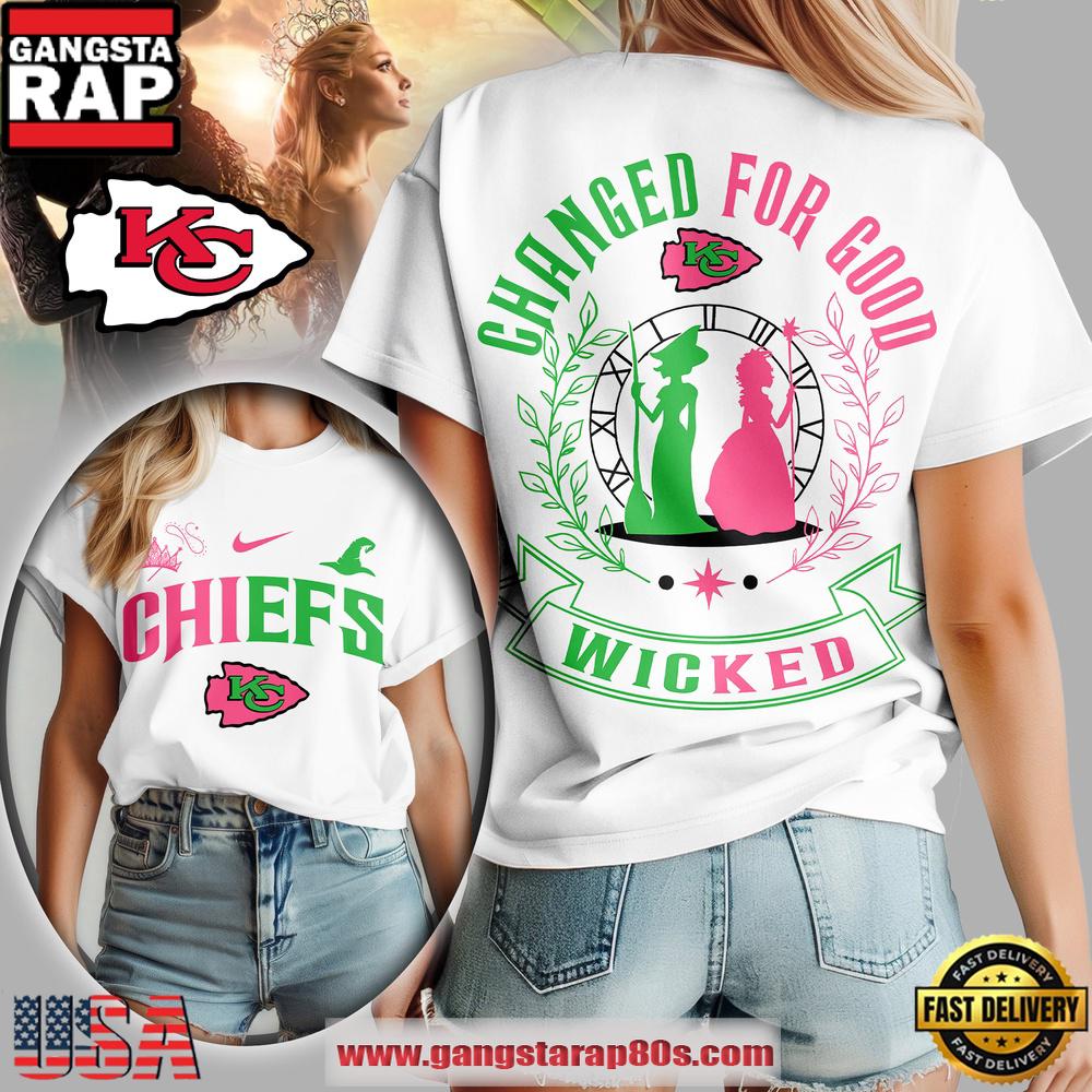 NFL Kansas City Chiefs Wicked Changed For Good Women T-Shirt
