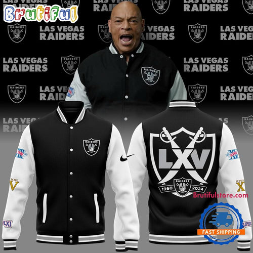 NFL Las Vegas Raiders 1960-2024 Baseball Jacket