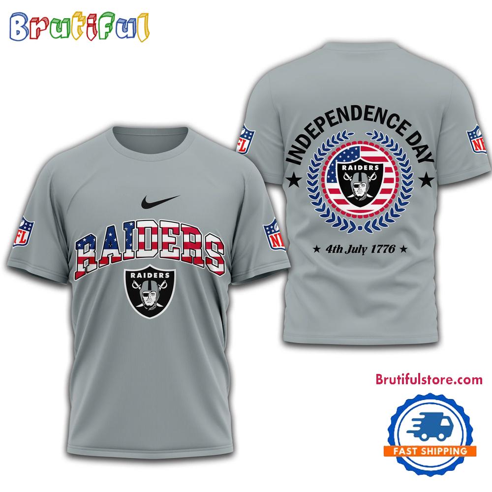 NFL Las Vegas Raiders 2025 Independence Day All Over Print Shirt