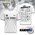 NFL Las Vegas Raiders 2025 SCHEDULE All Over Print Shirt, 2025 Football Schedule Shirts