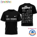 NFL Las Vegas Raiders 2025 SCHEDULE Unisex 3D Shirt