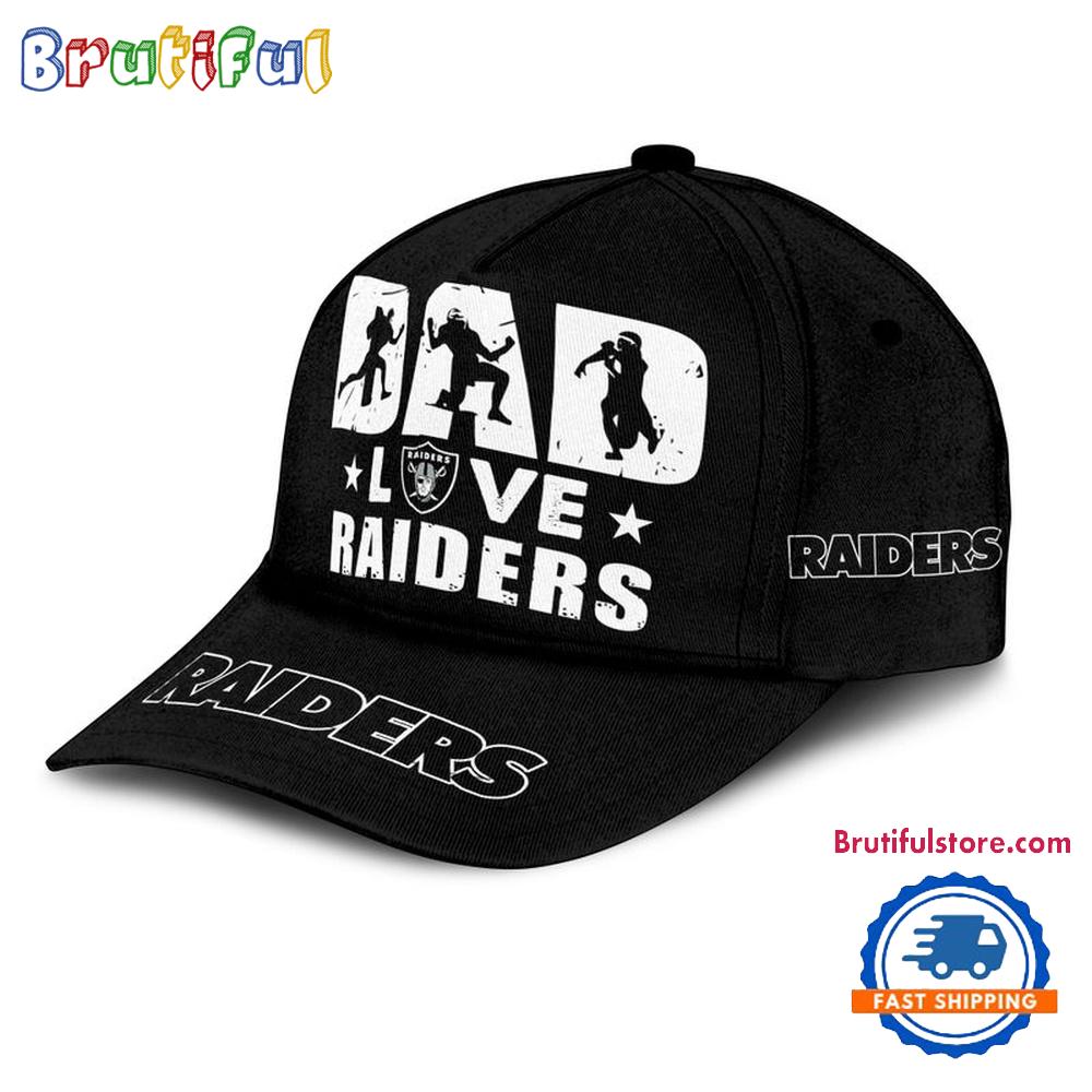 NFL Las Vegas Raiders Dad Love Best Father’s Day Baseball Cap