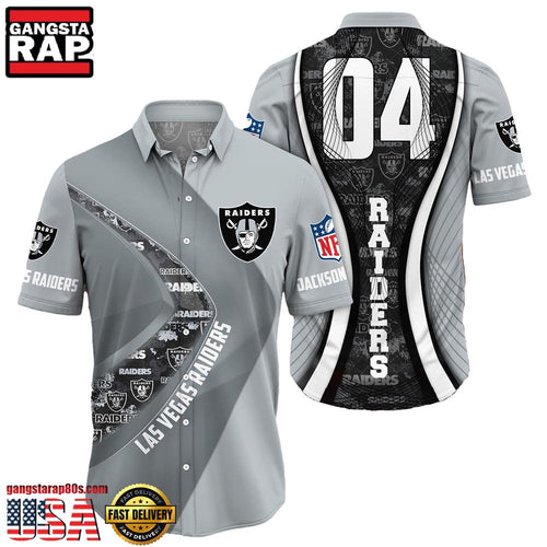 NFL Las Vegas RaidersCustom Name Number New Design Hawaiian Shirt For Men Women