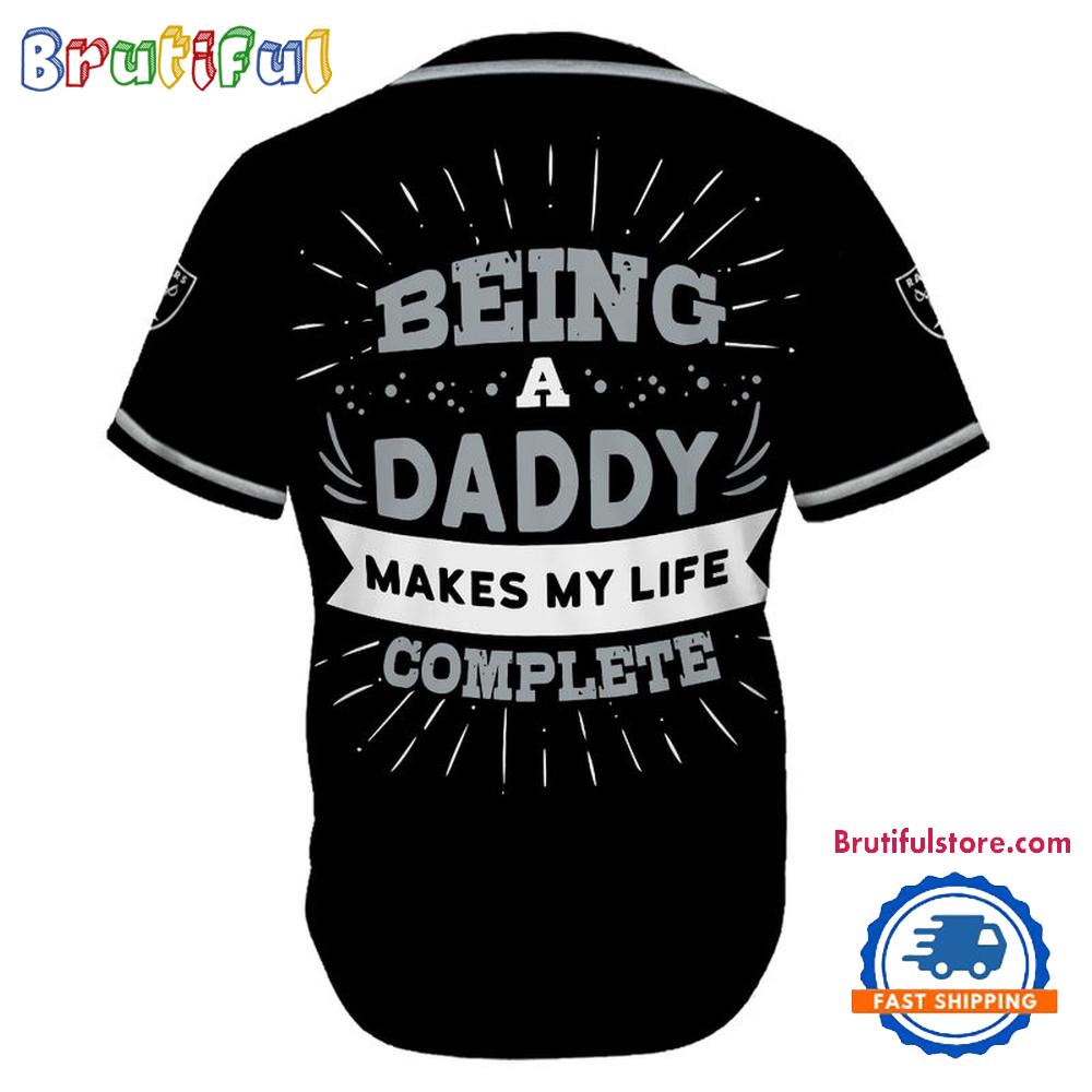 NFL Las Vegas Raiders Football Being A Daddy Father’s Day Baseball Jersey
