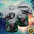 NFL Las Vegas Raiders Hawaii Shirt Flower Hawaiian Style Statements