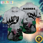 NFL Las Vegas Raiders Hawaii Shirt Flower Hawaiian Style Statements