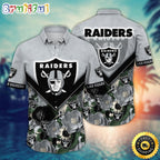 NFL Las Vegas Raiders Hawaii Shirt Flower Summer Ready Shirts