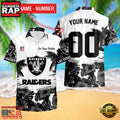 NFL Las Vegas Raiders New Design 2025 Custom Name Number Hawaiian Shirt