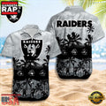 NFL Las Vegas Raiders Logo Team Aloha Hawaiian Shirt