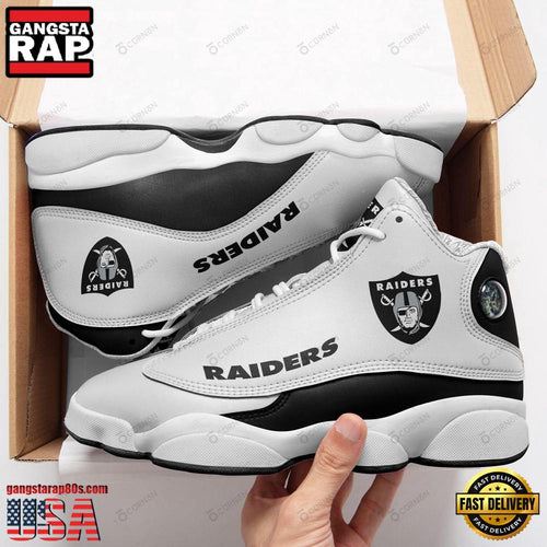 NFL Las Vegas Raiders Sport New Design Air Jordan 13 Running Sneakers Shoes