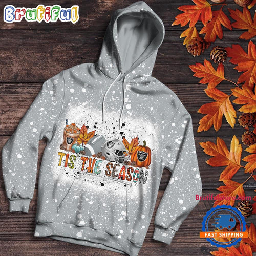 NFL Las Vegas Raiders Tis The Season Special Pumpkin Halloween Hoodie Shirt