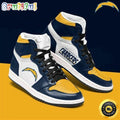 NFL Los Angeles Chargers Blue Gold Air Jordan 1 High Sneakers