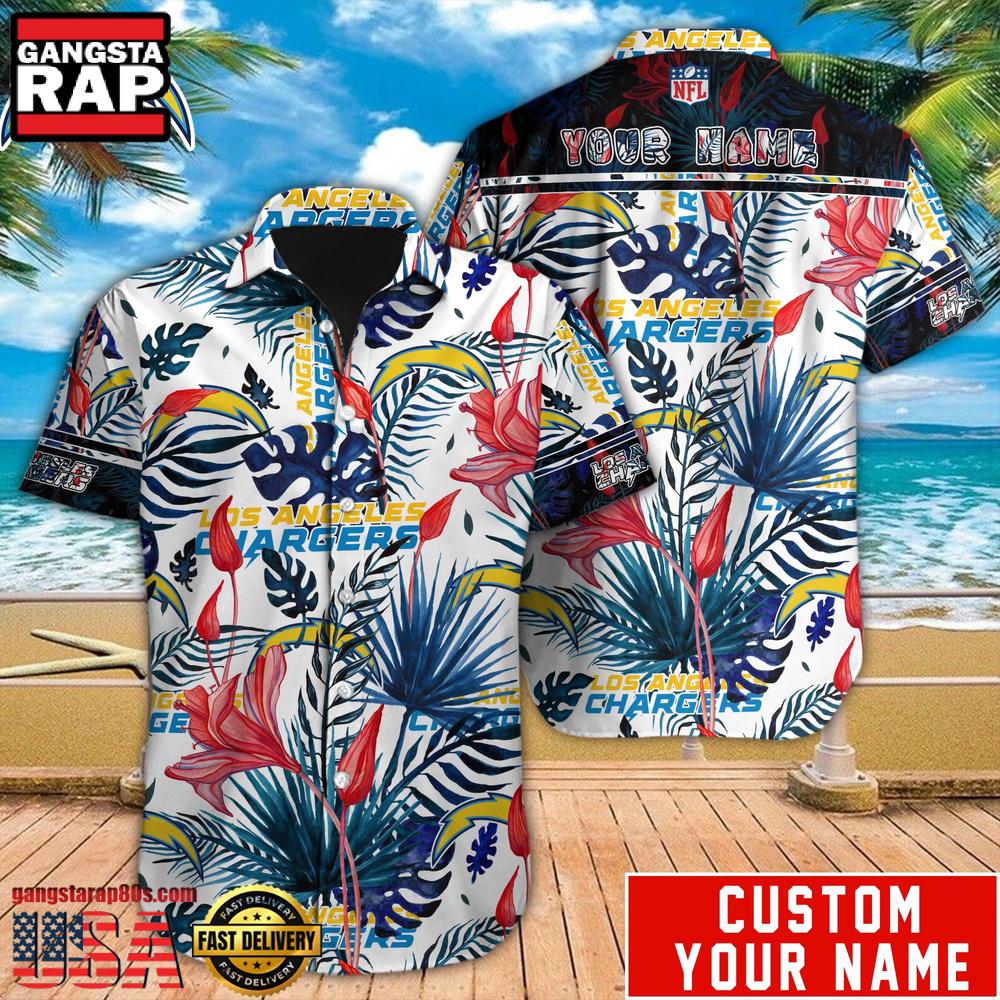 NFL Los Angeles Chargers Custom Hawaiian Shirt For Men Women