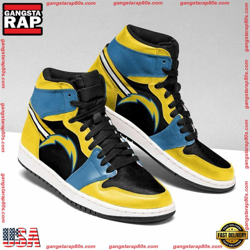 NFL Los Angeles Chargers Football Logo Team Air Jordan 1 Running Sneakers Shoes