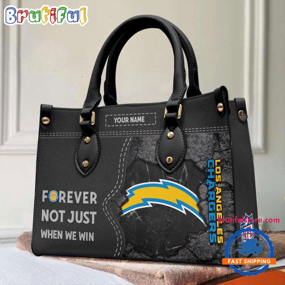 NFL Los Angeles Chargers Forever Not Just When We Win Women’s Leather Hand Bag
