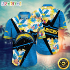 NFL Los Angeles Chargers Hawaii Shirt Flower Island Inspired Apparel
