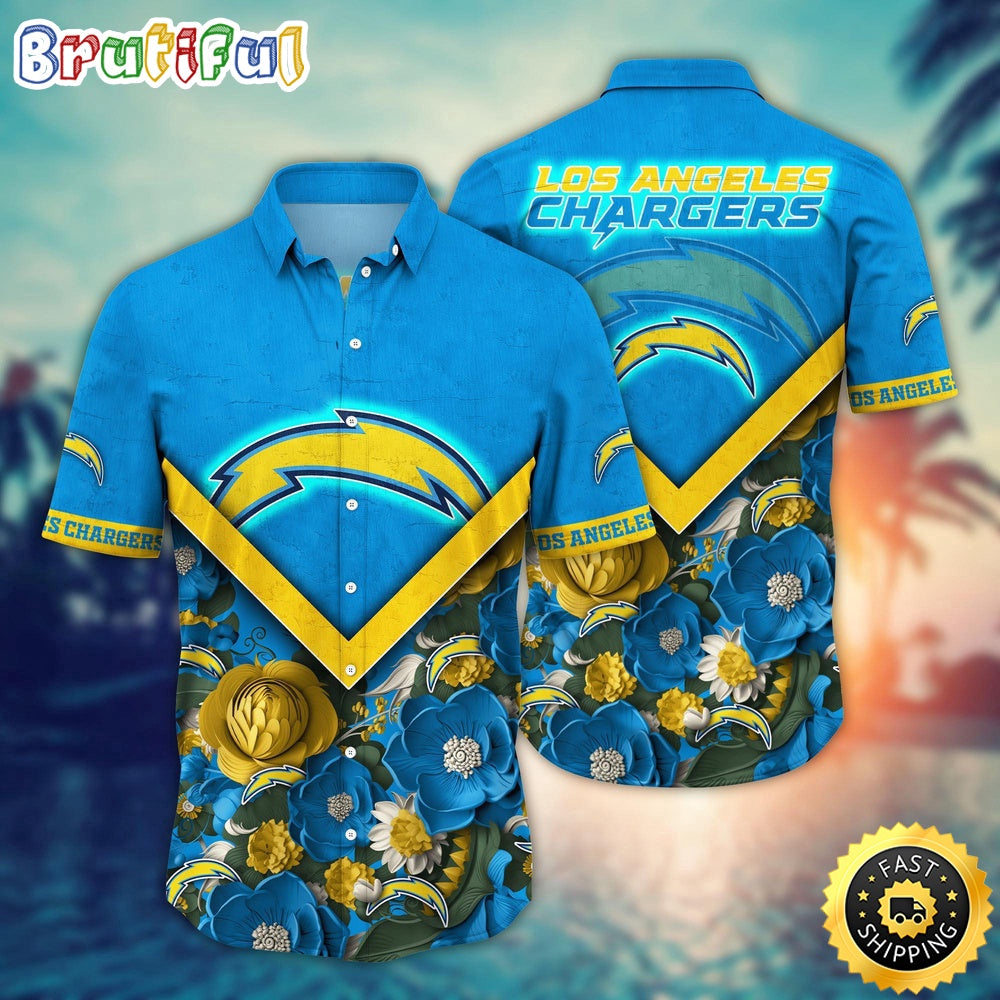 NFL Los Angeles Chargers Hawaii Shirt Flower Summer Ready Shirts