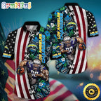 NFL Los Angeles Chargers Hawaii Shirt Mascot Aloha Summer Shirt
