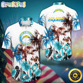 NFL Los Angeles Chargers Hawaii Shirt Palm Tree Aloha Shirt For Fans