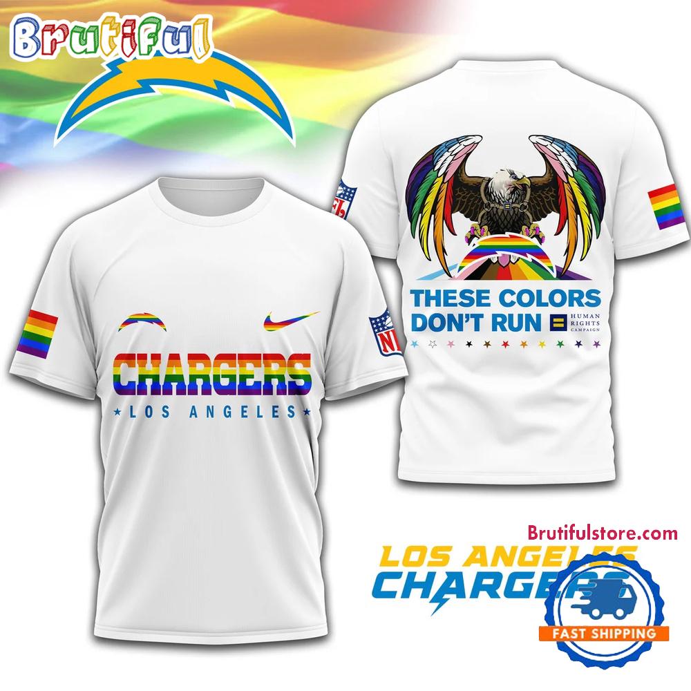 NFL Los Angeles Chargers Human Rights Campaign LGBT Pride Month 3D T Shirt