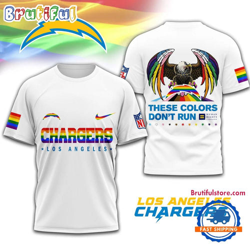 NFL Los Angeles Chargers Human Rights Campaign LGBT Pride Month 3D T Shirt
