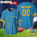 NFL Los Angeles Chargers Logo Team Hologram Pattern Design Baseball Jersey