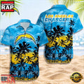 NFL Los Angeles Chargers Logo Team Aloha Hawaiian Shirt