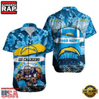 NFL Los Angeles Chargers Mascot Football Aloha Hawaiian Shirt