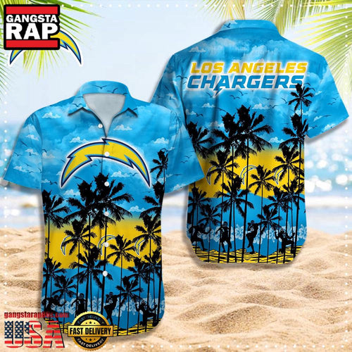 NFL Los Angeles Chargers Retro Aloha Shirts For Men Women