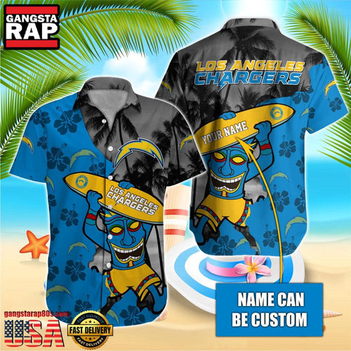 NFL Los Angeles Chargers Retro Custom Hawaiian Shirts For Men Women