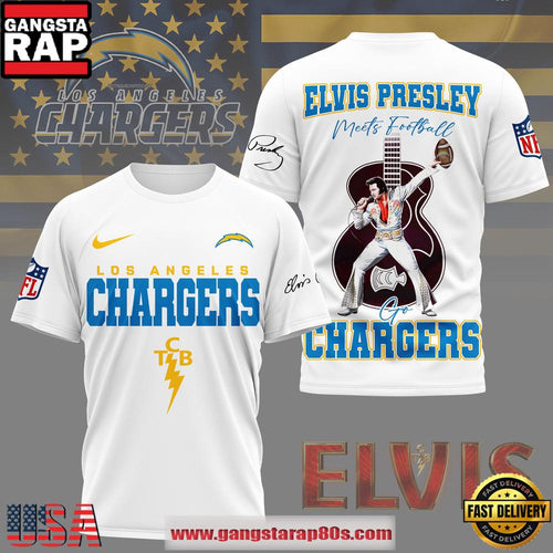 NFL Los Angeles Chargers x Elvis Presley 2026 Unisex T-Shirt