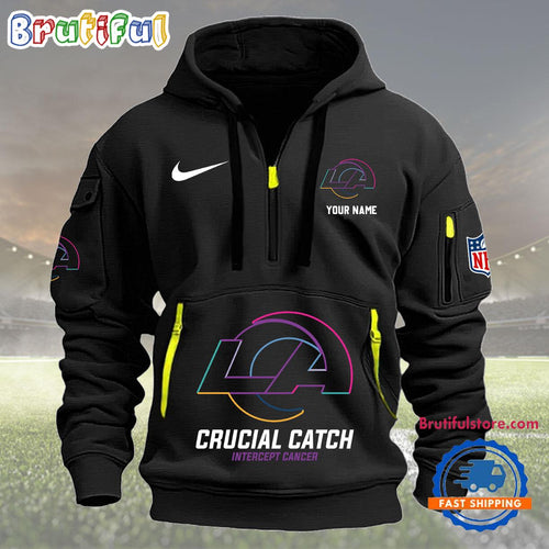 NFL Los Angeles Rams 2024 NFL Crucial Catch Custom New Hoodie