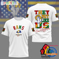 NFL Los Angeles Rams 2025 Juneteenth Freedom Day 3D Shirt