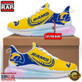 NFL Los Angeles Rams Custom Rainbow Atmospheric Air Force 1 Sneaker Shoes