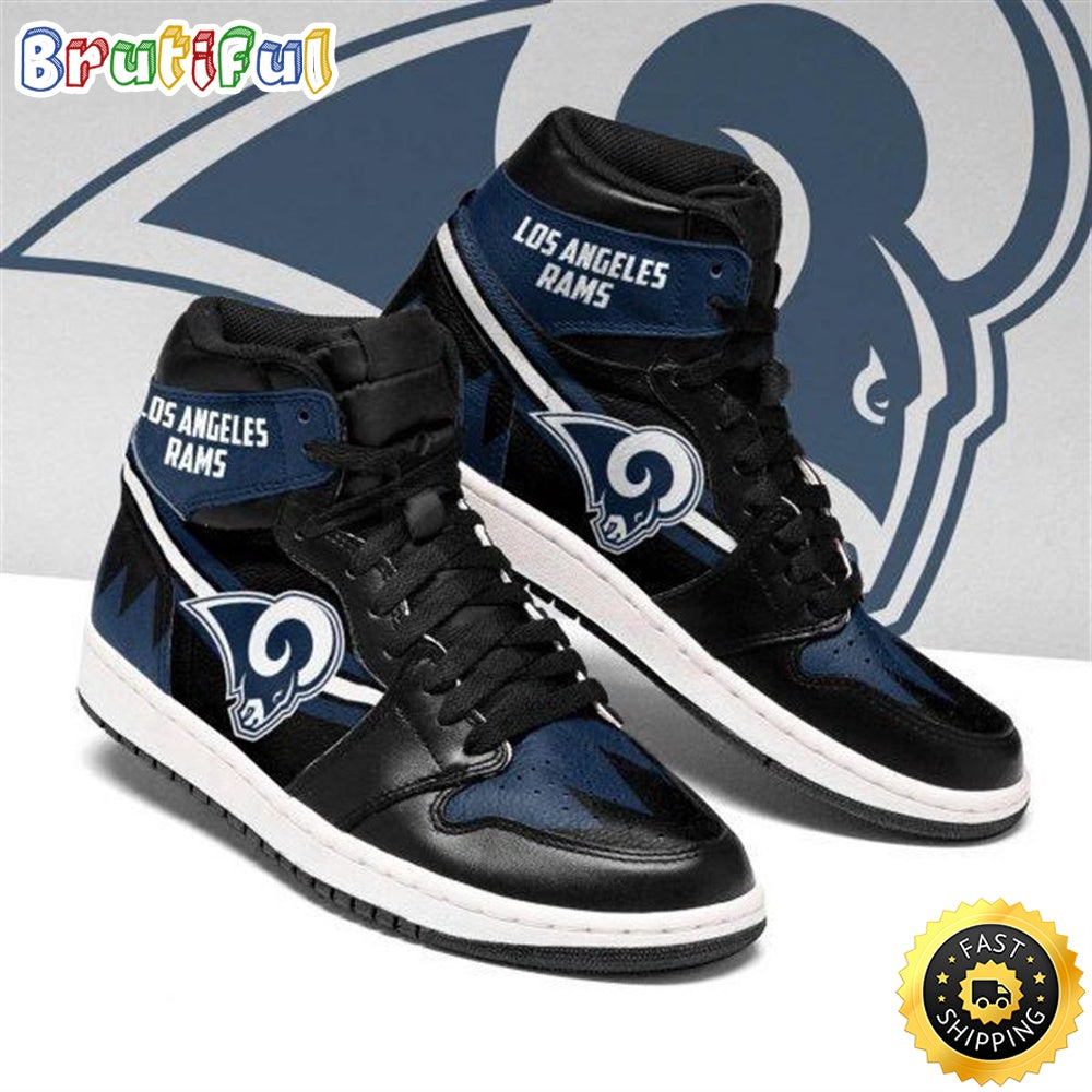 NFL Los Angeles Rams Dark Blue Edition Air Jordan 1 High Sneakers