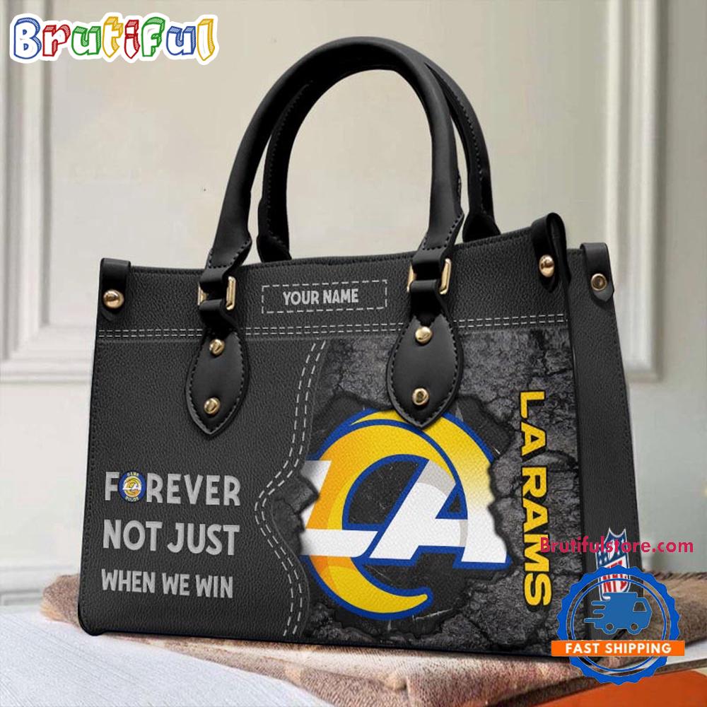 NFL Los Angeles Rams Forever Not Just When We Win Women’s Leather Hand Bag