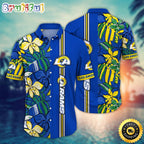 NFL Los Angeles Rams Hawaii Shirt Flower Chic Aloha Fashion