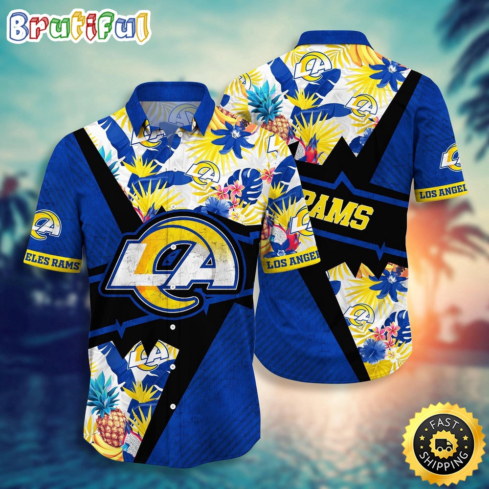 NFL Los Angeles Rams Hawaii Shirt Flower Island Inspired Apparel