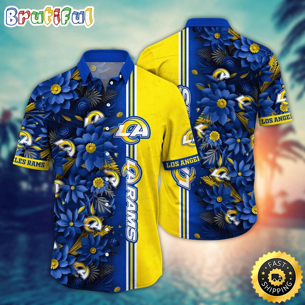 NFL Los Angeles Rams Hawaii Shirt Flower Tropical Vibes In Shirts